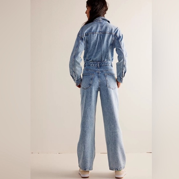 NEW! FREE PEOPLE × We The Free Touch The Sky One Piece Size LARGE 1057 - Picture 2 of 7